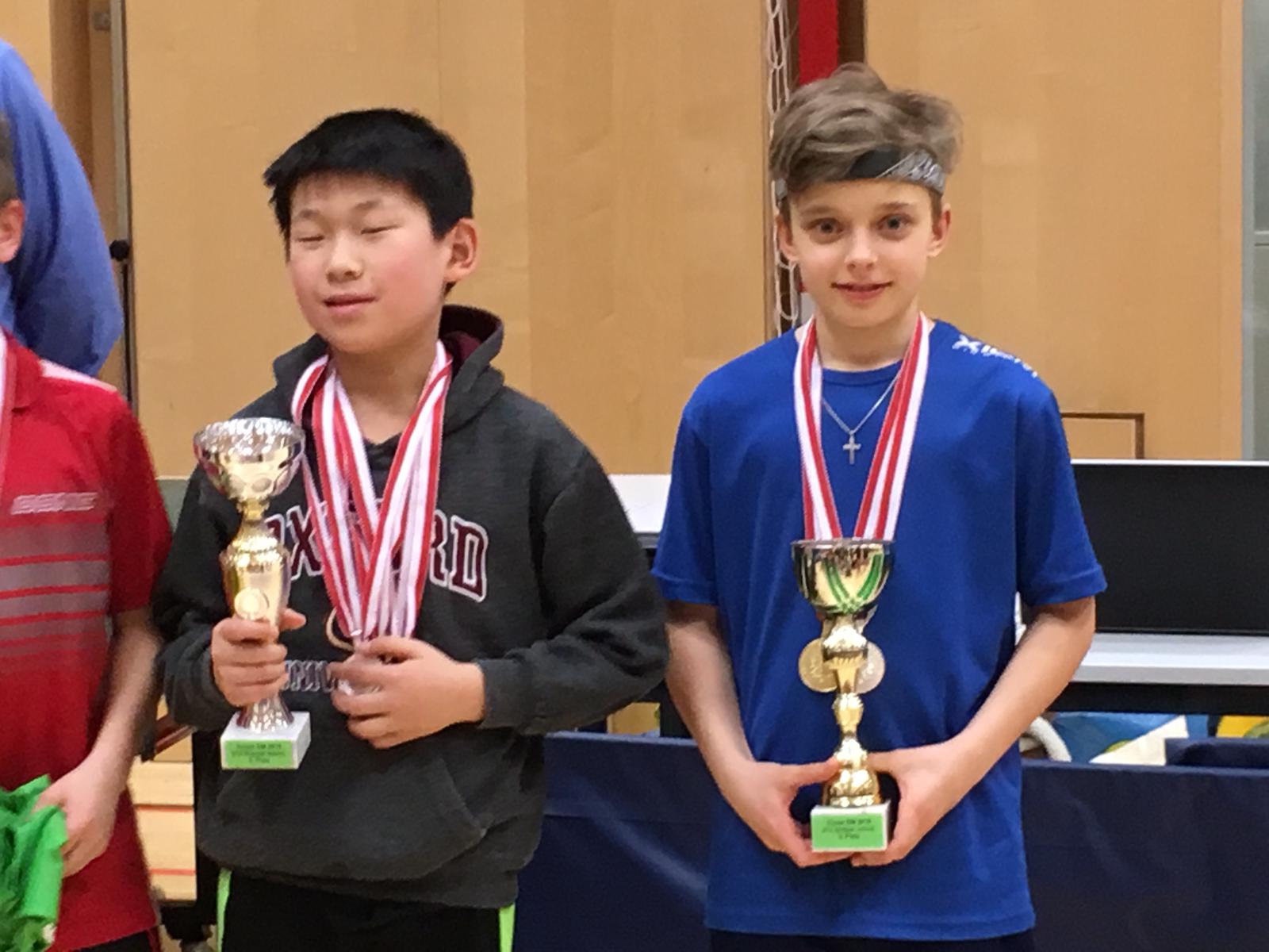 Siegerehrung U13 Tischtennis
